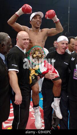 Boxing - Junior Witter v Demarius Corley - Alexandra Palace di Londra. Foto Stock