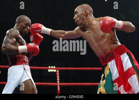 Boxing - Junior Witter v Demarius Corley - Alexandra Palace di Londra. Foto Stock