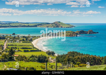 Karitane costa, Huriawa penisola nel centro storico (Pa maori sito), Karitane vicino a Dunedin in Nuova Zelanda Foto Stock