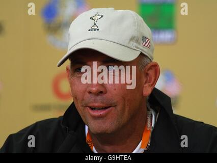 Golf - 36a Ryder Cup - pratica - il K Club. Tom Lehman, capitano della squadra della Ryder Cup degli Stati Uniti Foto Stock