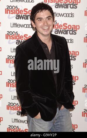 Inside SOAP Awards 2006, Floridita. Alex carter arriva per i premi Inside SOAP. Foto Stock