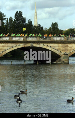 Maratona - Nike Run London - Hyde park Foto Stock