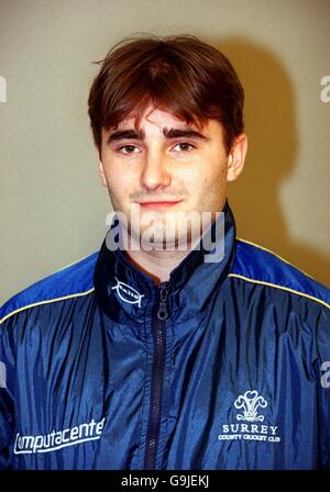 Cricket - Surrey CCC Indoor Center - Guildford, Surrey. Tim Murtagh, Surrey CCC Foto Stock