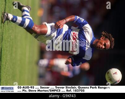 05 AGOSTO 95. Calcio. Trevor Sinclair, Queens Park Rangers Foto Stock