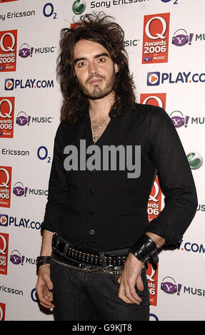 Q Awards 2006 - Grosvenor House Hotel Londra. Russell Brand, durante i Q Awards 2006, presso il Grosvenor House Hotel nel centro di Londra. Foto Stock