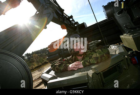 Esercito svela i veicoli per il campo di battaglia Foto Stock