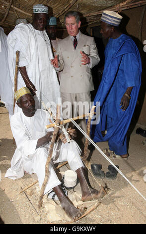 Il Principe di Galles tour dell Africa occidentale Foto Stock