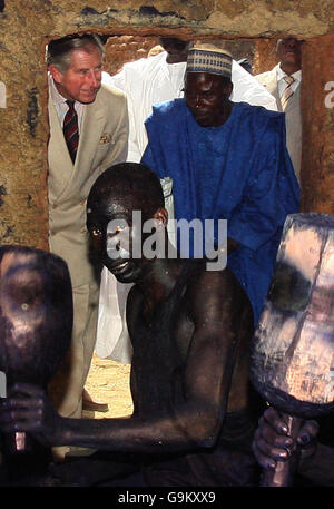 Il Principe di Galles tour dell Africa occidentale Foto Stock