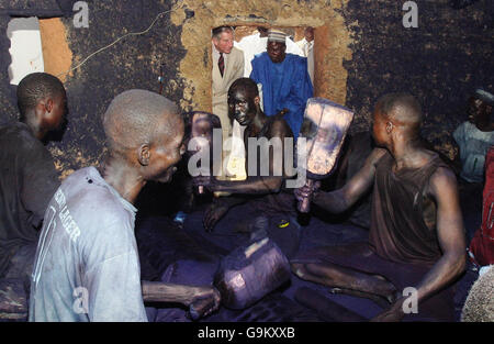 Il Principe di Galles tour dell Africa occidentale Foto Stock