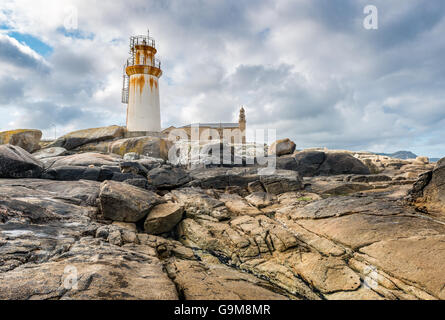 Faro in Muxia, Spagna Foto Stock