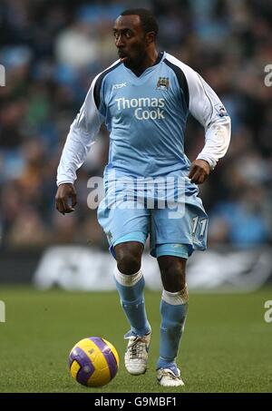 Calcio - fa Barclays Premiership - Manchester City v Tottenham Hotspur - The City of Manchester Stadium. Darius Vassell, Manchester City Foto Stock