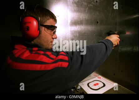 British Lions Tour 2001 - Shooting Gallery - Perth Foto Stock