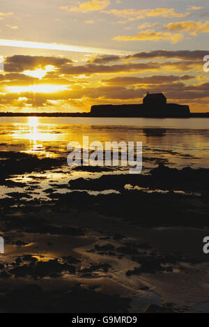 Chiesa nel mare, Llangwyfan, Aberffraw, Foto Stock