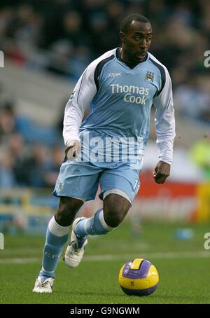 Calcio - fa Barclays Premiership - Manchester City v Everton - The City of Manchester Stadium. Darius Vassell, Manchester City Foto Stock