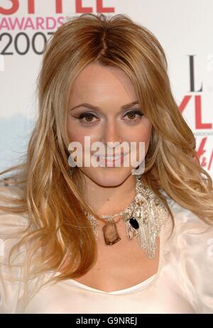Fearne Cotton al 2007 degli ELLE Style Awards, la decima cerimonia annuale della rivista, presso la Roundhouse nel nord di Londra. Foto Stock