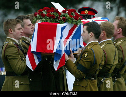 Jonathan Bracho-Cooke funerale Foto Stock