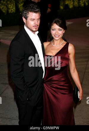 Rebecca Gayheart e Eric Dane arrivano per l'annuale festa della fiera di vanità al Mortons Restaurant, Los Angeles. Foto Stock