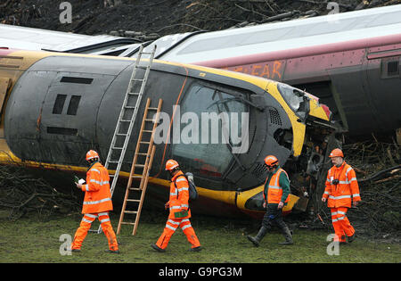 Vergine di crash del treno Foto Stock