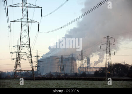 Ratcliffe sulla centrale elettrica di Soar. Ratcliffe sulla centrale elettrica di Soar vicino a Nottingham. Foto Stock