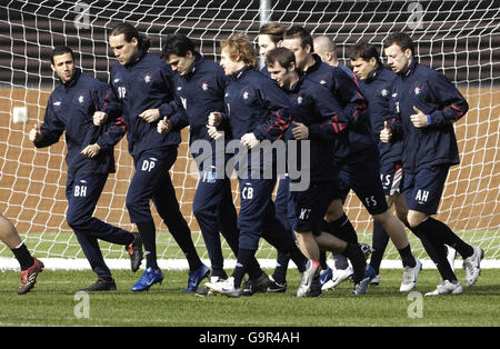 Calcio Rangers - Sessione di formazione - Murray Park Foto Stock