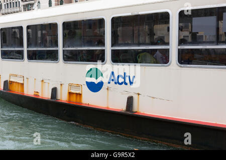 Trasporto ACTV a Venezia Italia Foto Stock