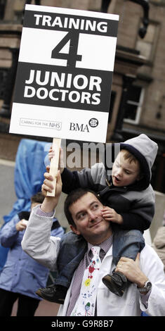 I medici protesta per le riforme Foto Stock