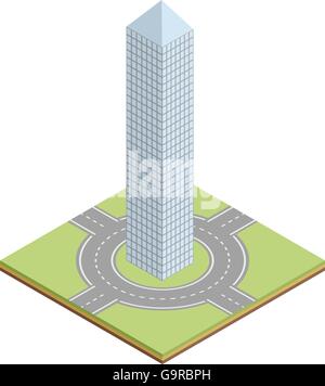 Isometrica icona di costruzione Illustrazione Vettoriale