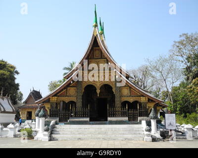 Tempio di Wat Xieng Thong, Luang Prabang, provincia Luang Prabang, Laos, Asia / Luang Prabang Foto Stock