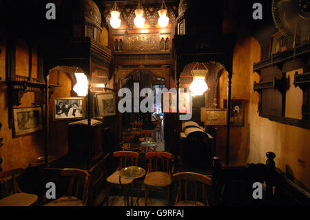 Teahouse El Fishawy, souk Khan el Khalili, souq, Bazaar, Il Cairo, Egitto Foto Stock