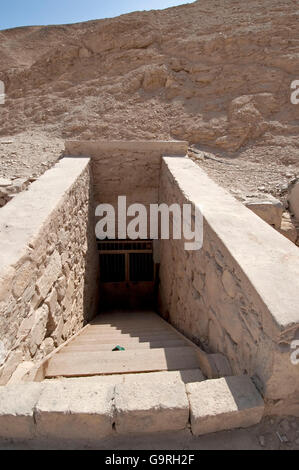 Ingresso, tomba di Ramses II, grave, Valle dei Re, West-Thebes, Luxor, Egitto Foto Stock