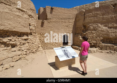 Cortile interno, cortile interno, Osmanic Fort, al-Qusair, Egitto / Al Qusayr, Qseir, Kosseir Foto Stock