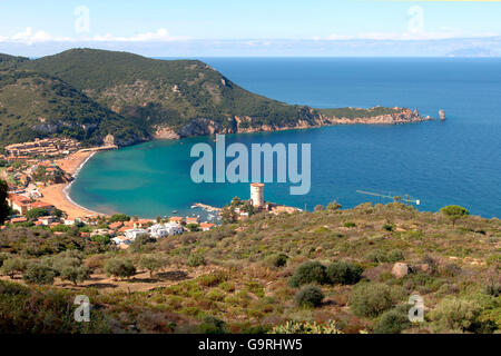 Baia di Porto Campese, Giglio, Isola del Giglio, Toscana, Italia, Europa Foto Stock