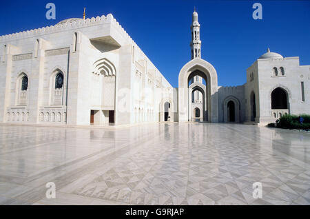 Sultan Qaboos Mosche, Muscat Oman, Asia Foto Stock