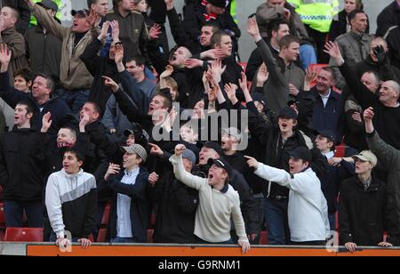 Calcio - Coca-Cola Football League Championship - Stoke City / Southampton - Brittania Stadium. I tifosi di Stoke City hanno portato i tifosi di Southampton alla guida del 2-0 Foto Stock