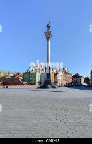 Piazza Castello (Plac Zamkowy) a Varsavia Foto Stock