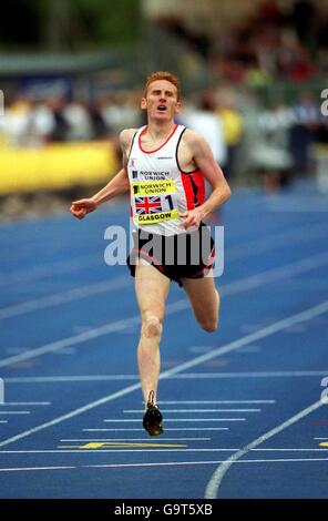 John Mayock della Gran Bretagna viene a casa al quarto posto gli uomini 1500m Foto Stock