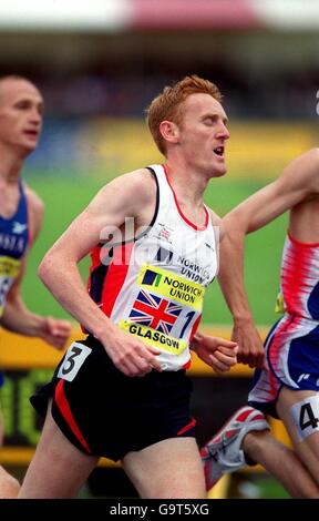 John Mayock della Gran Bretagna in azione nei 1500m degli uomini Foto Stock