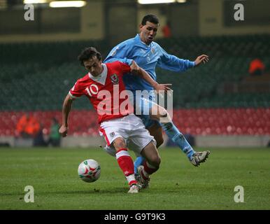 Soccer - UEFA campionato europeo 2008 Qualifiche - Gruppo D - Galles v San Marino - Millennium Stadium Foto Stock