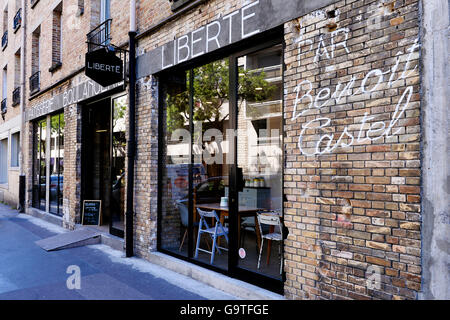 Panetteria francese, Parigi 20th, Parigi Foto Stock