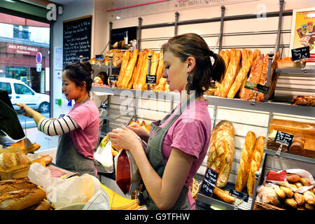 Panetteria francese pasticceria, Parigi 17th, Francia Foto Stock