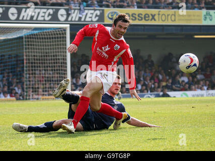 Calcio - Coca Cola Football Championship - Southend United v Barnsley - Radici Hall Stadium Foto Stock