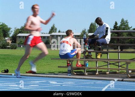 Mondiali IAAF via e campionati di Campo - Canada - Gran Bretagna e Irlanda del Nord la formazione. Foto Stock