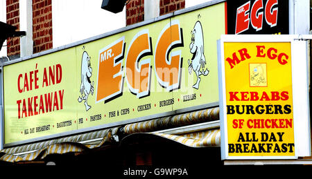 Signor Egg Ristorante Foto Stock
