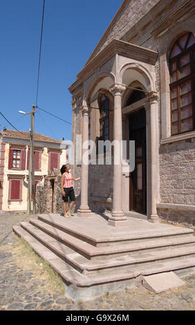 La rovina di Panaya chiesa, Ayvalik, Cunda, Balikesir, Turchia, Asia / Cunda Foto Stock