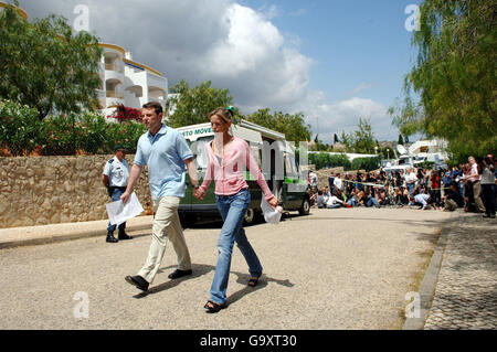 Ragazza mancanti in Algarve Foto Stock