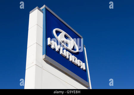 Kingston, Ontario, Canada. Gen 5, 2016. La Hyundai concessionaria auto a Kingston, Ont., martedì 5 gennaio 2016. © Lars Hagberg/ZUMA filo/Alamy Live News Foto Stock