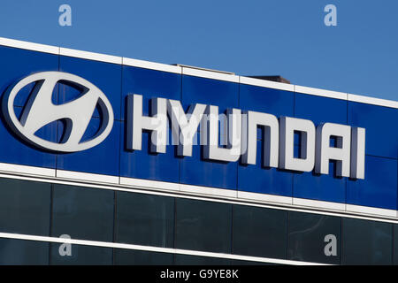 Kingston, Ontario, Canada. Gen 5, 2016. La Hyundai concessionaria auto a Kingston, Ont., martedì 5 gennaio 2016. © Lars Hagberg/ZUMA filo/Alamy Live News Foto Stock