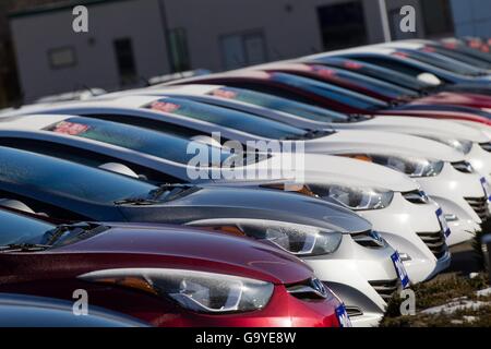 Kingston, Ontario, Canada. Gen 5, 2016. La Hyundai concessionaria auto a Kingston, Ont., martedì 5 gennaio 2016. © Lars Hagberg/ZUMA filo/Alamy Live News Foto Stock