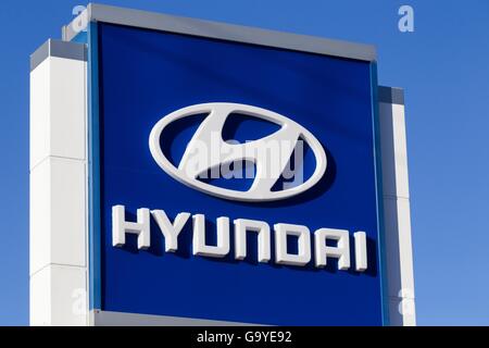 Kingston, Ontario, Canada. Gen 5, 2016. La Hyundai concessionaria auto a Kingston, Ont., martedì 5 gennaio 2016. © Lars Hagberg/ZUMA filo/Alamy Live News Foto Stock