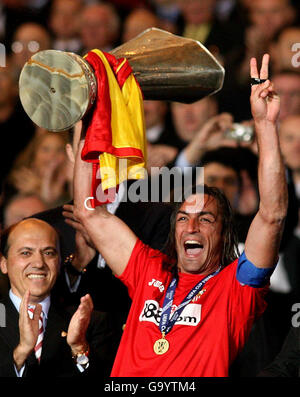 Calcio - finale di Coppa UEFA - Espanyol v Sevilla - Hampden Park Foto Stock